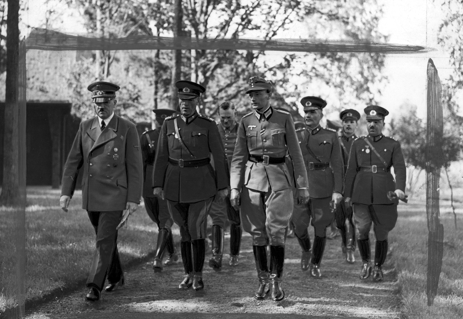 Adolf Hitler receives Turkish officers under the command of Colonel-General Toydemir at the Wolfsschanze